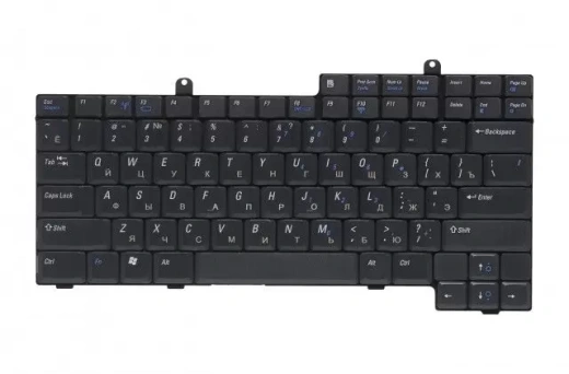 Клавиатура для Dell Latitude D500/D505/D600/D800, Inspiron 8500/8600/9100/500m/510m/600m RU, Black