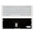 Клавиатура для ноутбука Sony Vaio VPC-EA, VPCEA, VPCY2 Series, белая, с рамкой, плоский Enter