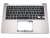 Клавиатура для ноутбука Asus UX303L, UX303LA серебряная, верхняя панель в сборе