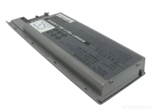 Аккумулятор для ноутбука Dell Latitude D620, D630, (312-0383G, HX345), 4400 мАч, 11.1B серебряный
