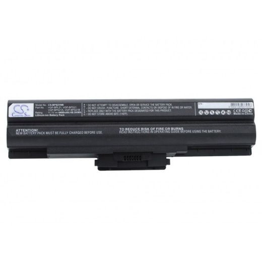 Аккумулятор CameronSino CS-BPS21NB для ноутбука Sony AIO VPCF11JFX/B VAIO VPCF11M1E, 11.1В, 4400 мАч, 48.84 Вт, Li-ion, черный