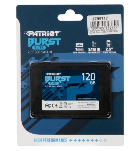 SSD 120Gb, SATA III, 2.5", Patriot Burst Elite