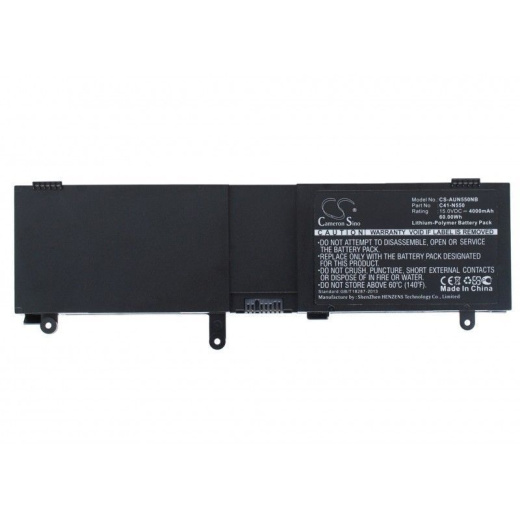 Аккумулятор CameronSino CS-AUN550NB для ноутбука Asus G550 Series, G550J, G550J Series, 15В, 4000 мАч, 60 Вт, Li-Polymer, черный