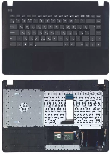 Клавиатура для ноутбука Asus X451, X451CA черная топ-панель