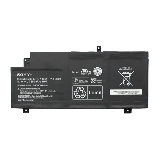 Аккумулятор, батарея VGP-BPS34