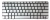 Клавиатура для ноутбука HP MINI 210-2000 серебряная