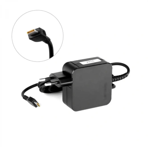 Блок питания (зарядное, адаптер) Lenovo 20v 2.25a 45W USB Type-C формфактор квадрат