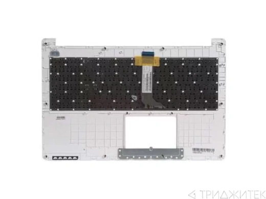 Клавиатура для ноутбука Asus X502, X502CA чёрная, с белой верхней панелью