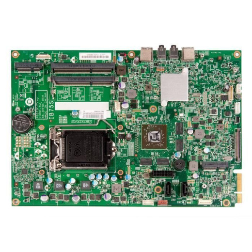 pIB75F/Troy 11091-1M 48.3HF04.01M для Lenovo ThinkCentre Edge 92z, SLJ85, 215-0803043, 8xK4W2G1646C-HC11, NCT6681D, ALC662, NCP6131, НЕИСПРАВНАЯ материнская плата донор компонентов