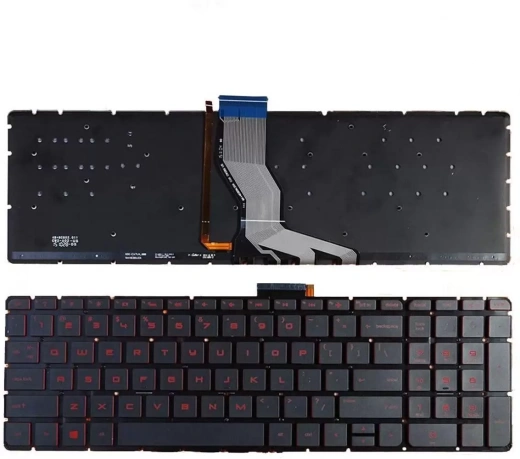 Клавиатура HP Pavilion 15-AB Red, Backlite, RU, Прямой Enter