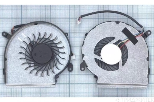 Вентилятор (кулер) для ноутбука MSI GE62VR, GE72VR, GP62MVR, GP62VR, GP72VR, 4 pins, GPU, ver.2