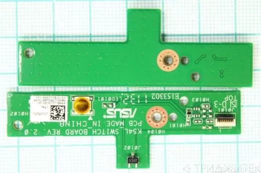 Плата кнопки включения для ноутбука Asus A54C, A54H, A54HR, A54HY, A54L, A54LY, K54C, K54H, K54HR, K54HY, K54L, K54LY, X54C, X54H, X54HR, X54HY, X54L, X54LY SWITCH BOARD Rev.2.0