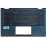 Клавиатура для ноутбука Asus UX362FA,UX362FL с топкейсом, синяяя,с подсветкой,с разбора