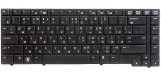 Клавиатура для ноутбука HP EliteBook 8440P, 8440W, черная, гор. Enter