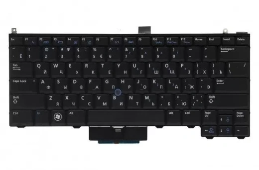 Клавиатура для Dell Latitude E4310 Point Stick, RU, Black