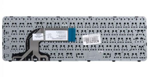 Клавиатура для ноутбука HP Pavilion 15, 15-a, 15-e, 15-g, 15-n, 15-r, 250 G3, 255 G3, 256 G3, черная с рамкой, гор. Enter