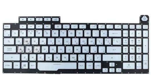 Клавиатура для Asus ROG Strix G731GU с RGB подсветкой (4-ZONE) - синяя