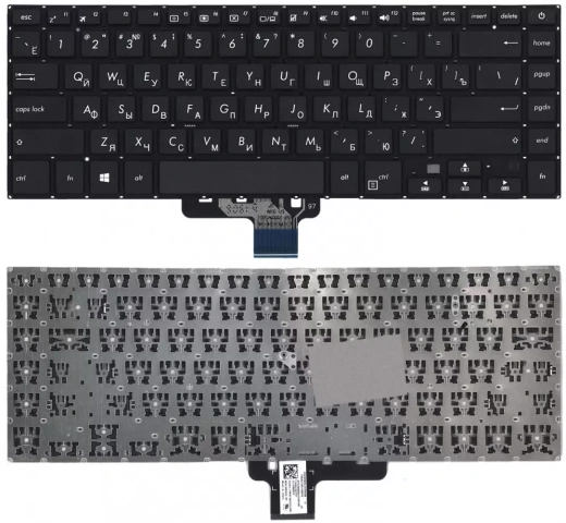 Клавиатура для ноутбука Asus X510U, черная