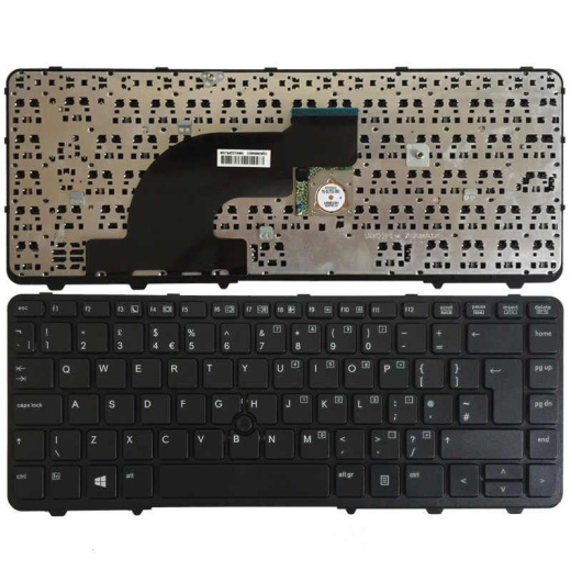 Клавиатура для ноутбука HP Probook 640 G2, 645 G2, 640 G3, 645 G3 черная с подсветкой