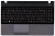 Клавиатура для ноутбука Samsung 300E5A 305E5A, черная топ-панель темно-серая