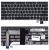 Клавиатура для ноутбука Lenovo ThinkPad T460S T470S, черная с серебристой рамкой