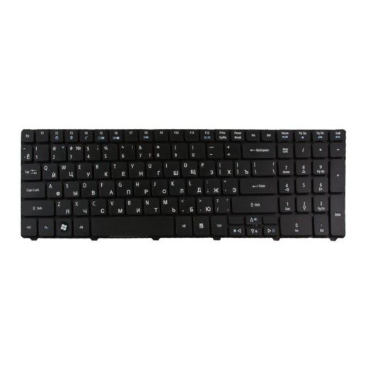 Клавиатура для Acer Aspire 5810 5810T 5536 5536G 5738 5738G 5740 5336 7551 5410 5252 5742G (без рамки, чёрная)