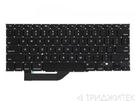 Клавиатура для ноутбука Apple MacBook Pro Retina 15 A1398, Mid 2012 - Mid 2014, прямой Enter US