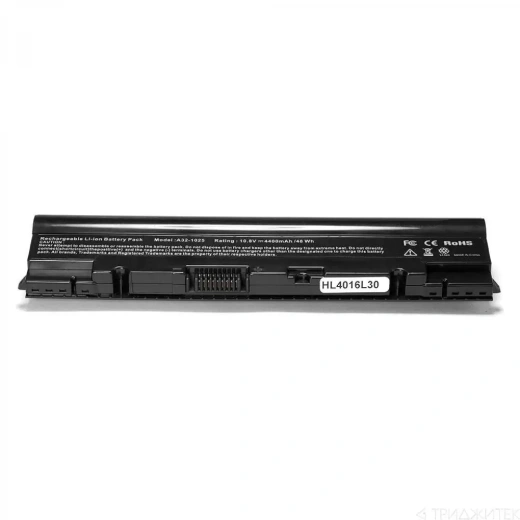 Аккумулятор для ноутбука Asus Eee PC 1025, 1025C, 1025CE, 1225B, R052, (A31-1025), 4400 мАч, 10.8B черный