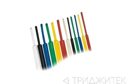 Набор термоусадочных трубок, 3.5, 1.75 мм, 1 м., пять цветов