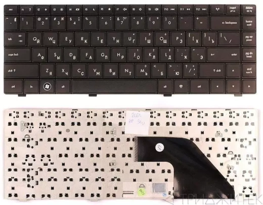 Клавиатура для ноутбука HP Compaq 320, 321, 325, 326, 420, 421, 425 чёрная