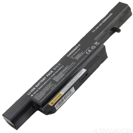 Аккумулятор для ноутбука Clevo C4500BAT-6, DNS 0162456, 0149447, 0150166, 0155833 5200 мАч, 11.1В (оригинал)