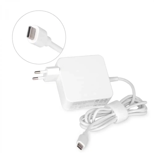 Блок питания для ноутбука Xiaomi 65W USB-C (Type-C) белый
