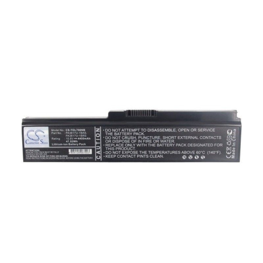 Аккумулятор CameronSino CS-TOL700NB для ноутбука Toshiba Satellite L700D, Satellite L700, 10.8В, 4400 мАч, 47.52 Вт, Li-ion, черный