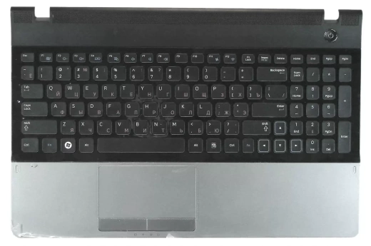 Клавиатура для ноутбука Samsung 300E5A, 305E5A, top panel silver