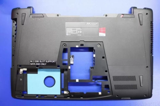 Поддон (нижняя часть корпуса) asus gl552v, gl552j с динамиками с разбора