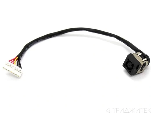 Разъем питания для ноутбука Dell Inspiron 14R, 14 3000, 3421, 3437, 3442, 3443, 3446, 5000, 5421, 5437, 15R, 15 3000, 3541, 3542, 3543, 3878, 17R, 17 5748, 5749, Vostro 2421 с кабелем