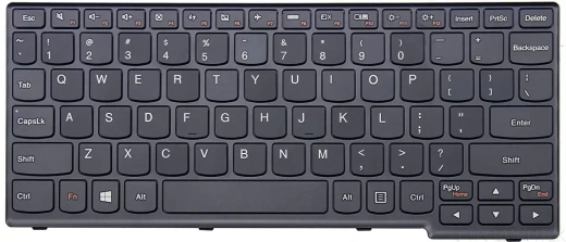 Клавиатура для ноутбука Lenovo S210, S210T, S215, Yoga 11S, Flex 10, горизонтальный Enter