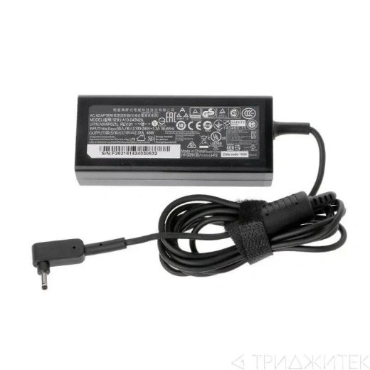 Блок питания (зарядное) для ноутбука Acer 19 В, 2.37 А, 45 Вт, 3.0x1.1