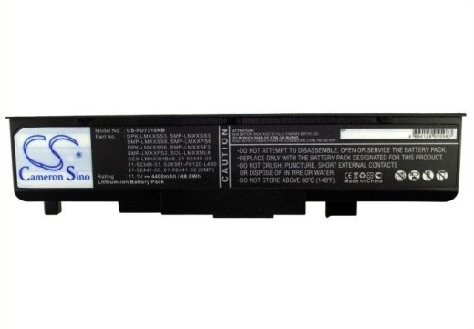Аккумулятор CameronSino CS-FU7310NB для ноутбука MAXDATA Belinea c.book 1505 Model VA25, 11.1В, 4400 мАч, Li-ion, черный
