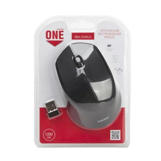 Мышь беспроводная Smartbuy ONE 333AG-K черная