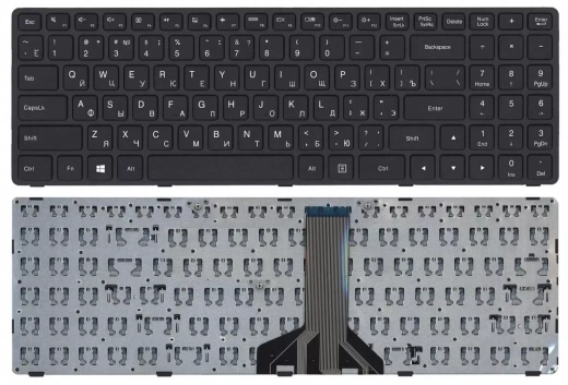 Клавиатура для ноутбука Lenovo Ideapad 300-15IBR, 300-15ISK, 300-17ISK, 100-15IBD черная