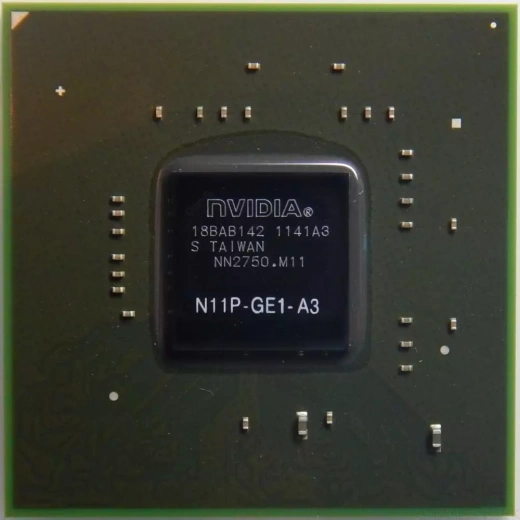 Видеочип NVIDIA N11P-GE1-A3, код данных 10
