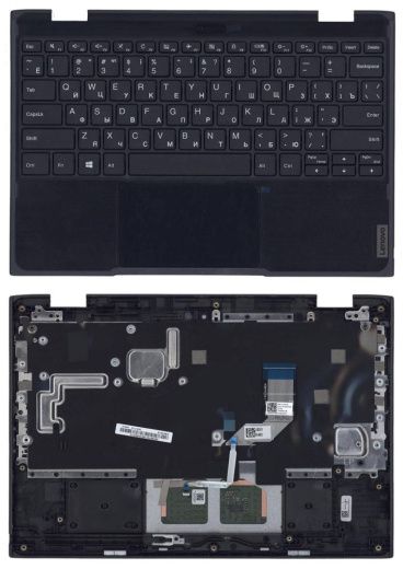Клавиатура для ноутбука Lenovo 300e 2nd gen топкейс
