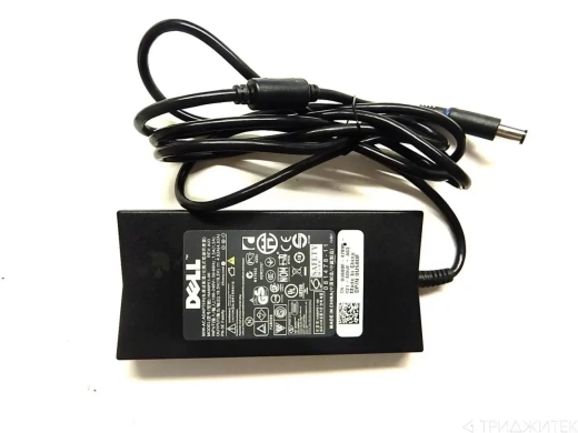 Блок питания (зарядное) для ноутбука Dell Inspiron 510m, 630m, 6000, 6400, 8500, 8600, 9200, 9300, Latitude 100L, D400, D430, D500, D600, D630, D800, D830, E6400, E6500, 19.5 В, 4.62 А, 90 Вт, 7.4x5.0