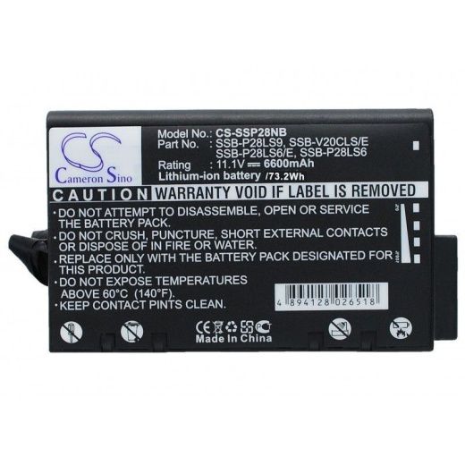 Аккумулятор CameronSino CS-SSP28NB для ноутбука Samsung P28 cXVM 340, P28 XTM 1500c II, 11.1В, 6600 мАч, Li-ion, черный