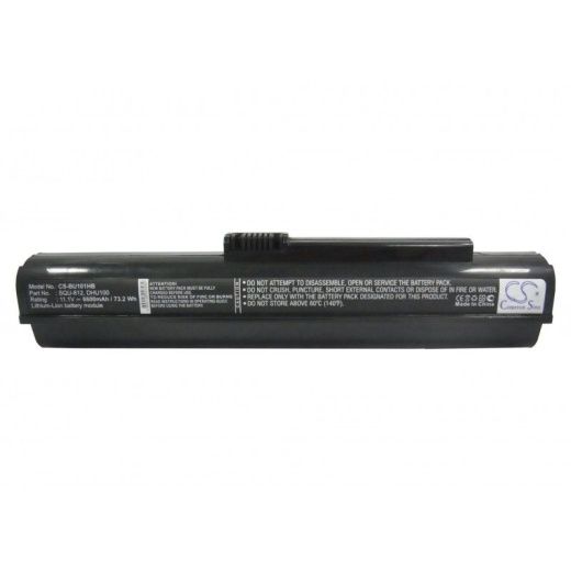 Аккумулятор CameronSino CS-BU101HB для ноутбука Fujitsu M2010, Netbook M2010, 11.1В, 6600 мАч, Li-ion, черный