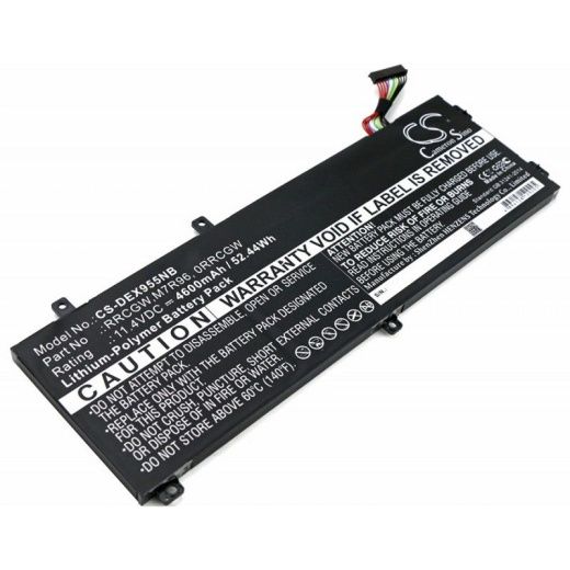 Аккумулятор CameronSino CS-DEX955NB для ноутбука Dell Precision 15 5510, Precision 15 5540, 11.4В, 4600 мАч, 52.44 Вт, Li-Polymer, черный