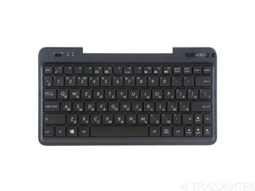 Клавиатура для ноутбука Asus T90CHI-3B с топкейсом, темно синяя панель, черные кнопки