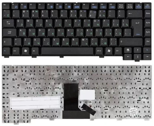 Клавиатура для ноутбука Asus A6R, A6, A6M, A6Rp, A6T, A6Tc, A6U, A3G, A3N, A3000, A6000, G1S черная