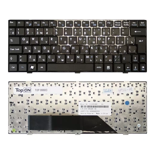 Клавиатура для ноутбука MSI U135, U135DX, U160, U160DX Series TOP-99683
